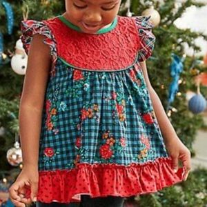 EUC Matilda Jane size 8 Boughs of Holly Tunic